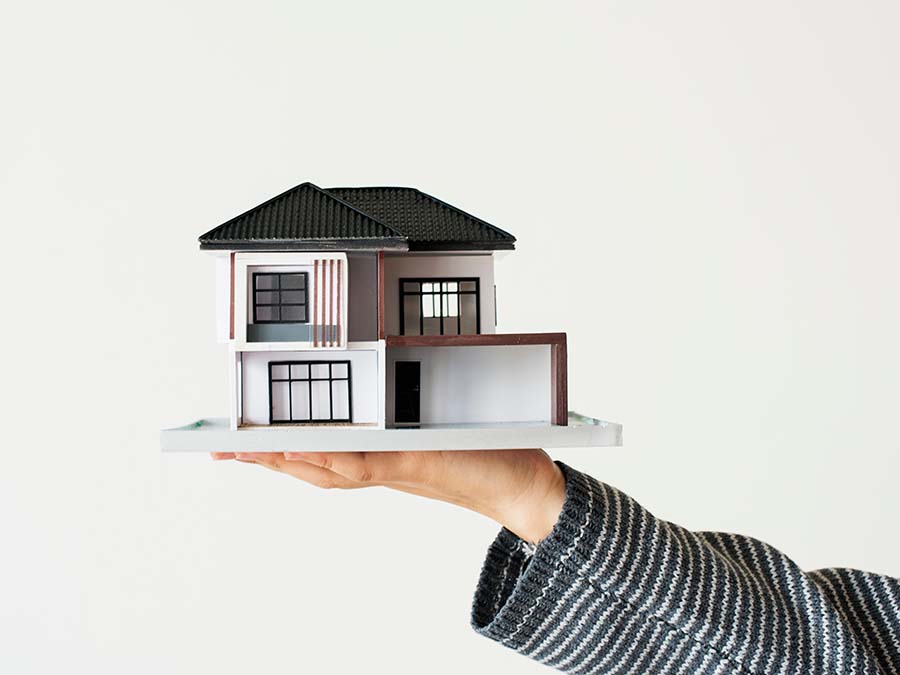 House loan concept isolated on white background